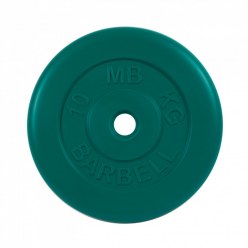 Диск обрезиненный зеленого цвета, 31 мм MB Барбел МВ-PltC31-10
