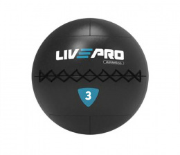 Медбол LIVEPRO Wall Ball PRO 3 кг, черный/синий