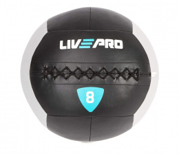 Медбол LIVEPRO Wall Ball 8 кг, черный, серый