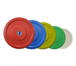 Набор дисков «JOHNS» APOLO Bumper, d-51мм., цветные, 5-25 кг