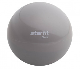 Медбол 6 кг, тепло-серый пастель, Starfit