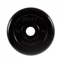 Диск обрезиненный Atlet, 10 кг 51 мм MB Barbell MB-AtletB51-10