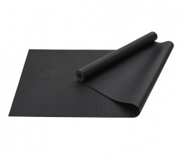 Коврик для йоги и фитнеса Starfit, PVC, 183x61x0,3 см, черный