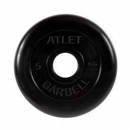 Диск обрезиненный Atlet, 5 кг 51 мм МВ Барбел MB-AtletB51-5 