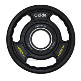Черный полиуретановый олимпийский диск Oxide Fitness OWP02 1,25 кг