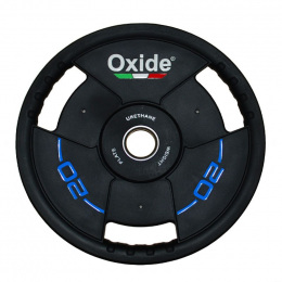 Черный полиуретановый олимпийский диск Oxide Fitness OWP02 20 кг