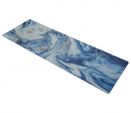 Коврик для йоги INEX Suede Yoga Mat искусственная замша,183 x 61 x 0,3 см, "Небо с позолотой"
