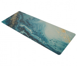 Коврик для йоги INEX Yoga PU Mat 185 x 68 x 0,4 см полиуретан, море с позолотой