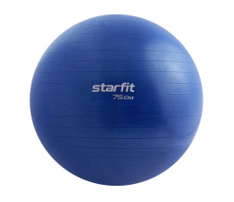 Мяч гимнастический 75 см Starfit, 1200 гр, темно-синий, антивзрыв