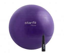 Мяч гимнастический 75 см Starfit, 1200 гр, фиолетовый, антивзрыв