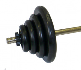 Штанга тренировочная 44 кг (МВ) черная