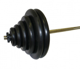 Штанга тренировочная 119,5 кг (МВ) черная