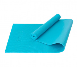 Коврик для йоги и фитнеса Starfit, PVC, 183x61x0,6 см, цвет синий пастель