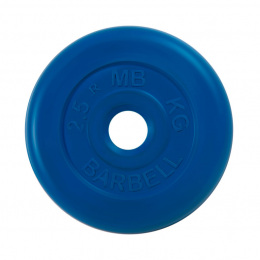 Диск обрезиненный, синего цвета 26 мм MB Barbell MB-PltC26-2,5