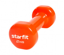 Гантель виниловая 2 кг Starfit, оранжевый