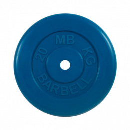 Диск обрезиненный синего цвета, 31 мм MB Barbell MB-PltC31-20