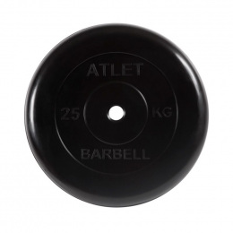 Диск обрезиненный Atlet, 25 кг 31 мм MB Barbell MB-AtletB31-25