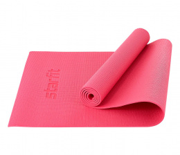 Коврик для йоги и фитнеса Starfit, PVC, 173x61x0,6 см, розовый