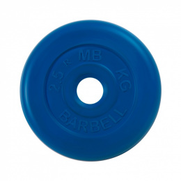 Диск обрезиненный синего цвета, 31 мм MB Barbell MB-PltC31-2,5