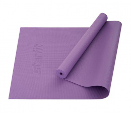 Коврик для йоги и фитнеса Starfit, PVC, 173x61x0,3 см, цвет фиолетовый пастель