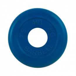Диск обрезиненный синего цвета, 51 мм МВ Барбел MB-PltC51-2,5
