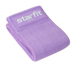 Мини-эспандер Starfit, высокая нагрузка, текстиль, фиолетовый пастель