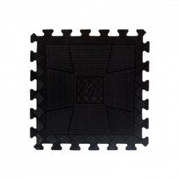 Резиновая плитка для спортзала, черный, 400х400х12мм MB-MatBL-12