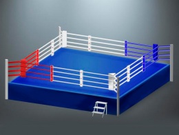 Увеличенный боксерский ринг на помосте RS974 Универсал 6х6х1 метра