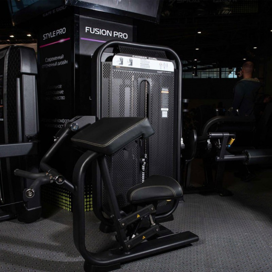 Бицепс-машина сидя (Стек 80 кг) Fusion Pro E-7030 