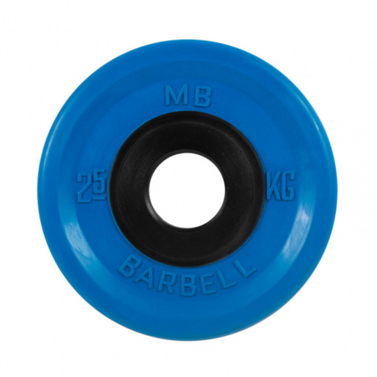 Диск обрезиненный, синий, евро-классик MB Barbell MB-PltCE-2,5 