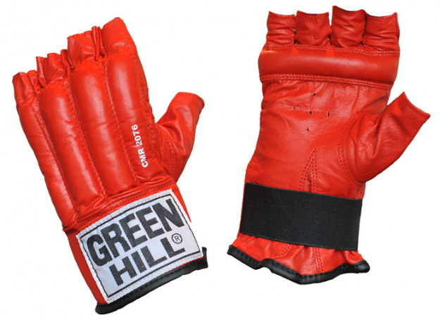 Перчатки для бокса снарядные ROYAL CMR-2076, шингарды, кожа, красный