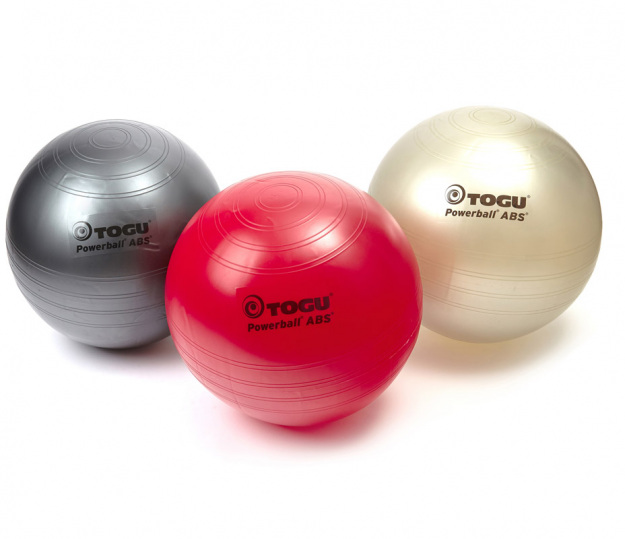 Гимнастический мяч TOGU ABS Powerball 55 см, серебристо-перламутровый