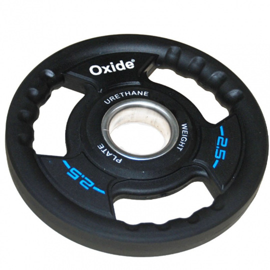 Черный полиуретановый олимпийский диск Oxide Fitness OWP02 2,5 кг