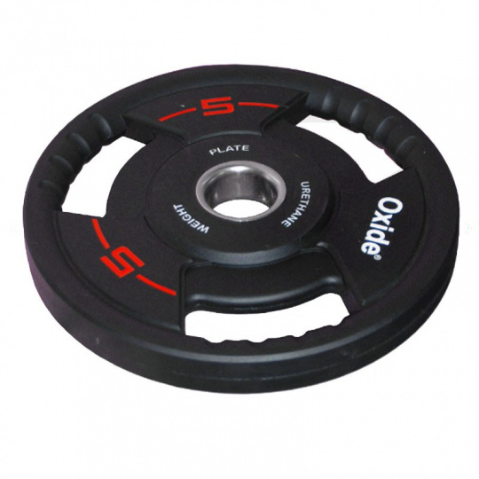 Черный полиуретановый олимпийский диск Oxide Fitness OWP02 5 кг