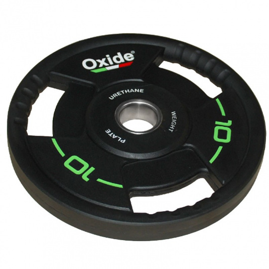 Черный полиуретановый олимпийский диск Oxide Fitness OWP02 10 кг