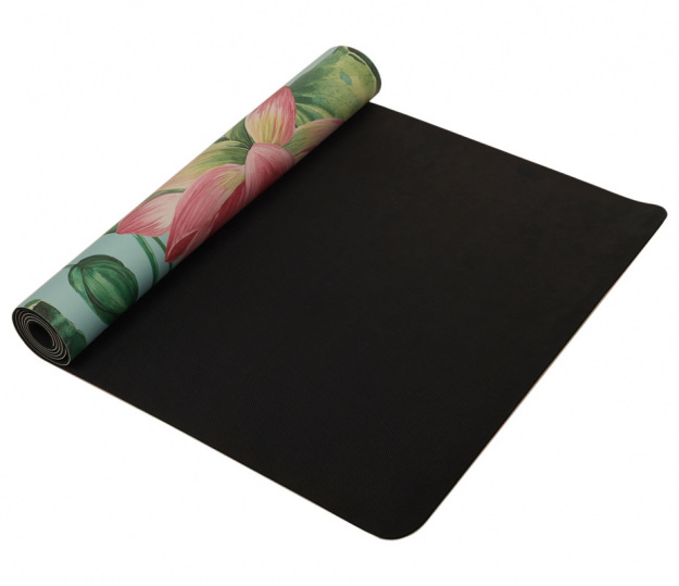 Коврик для йоги INEX Yoga PU Mat 185 x 68 x 0,4 см полиуретан, цветущее озеро
