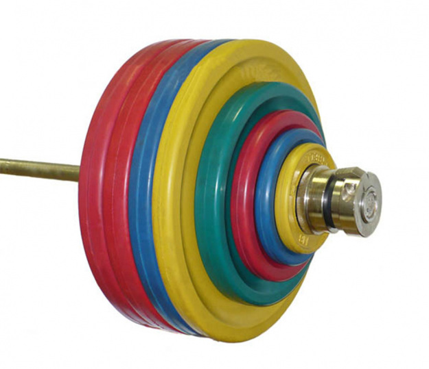 Штанга рекордная олимпийская 232,5 кг (МВ) цветная