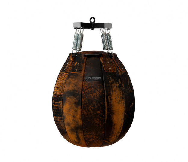 Боксерская груша шар Filippov, 45 кг, буйволиная кожа