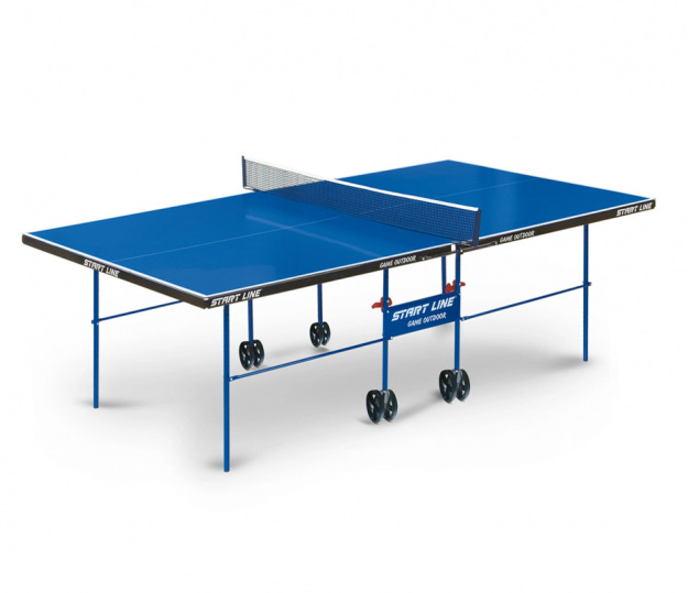 Стол теннисный Game Outdoor с сеткой, синий