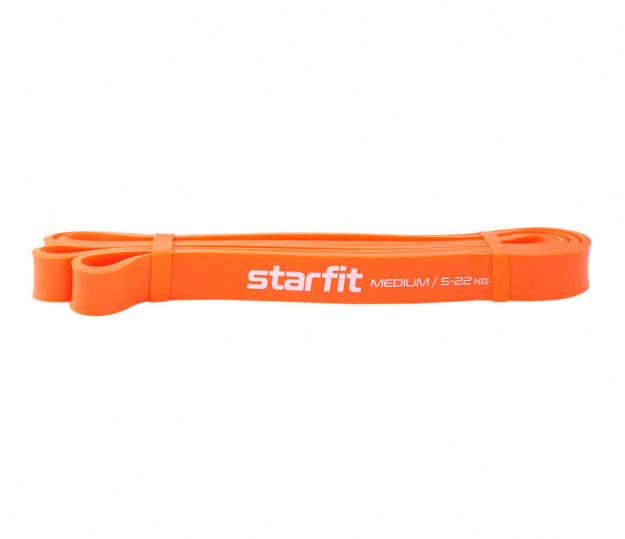 Эспандер многофункциональный ленточный Starfit, 5-22 кг, 208х2,2см, оранжевый