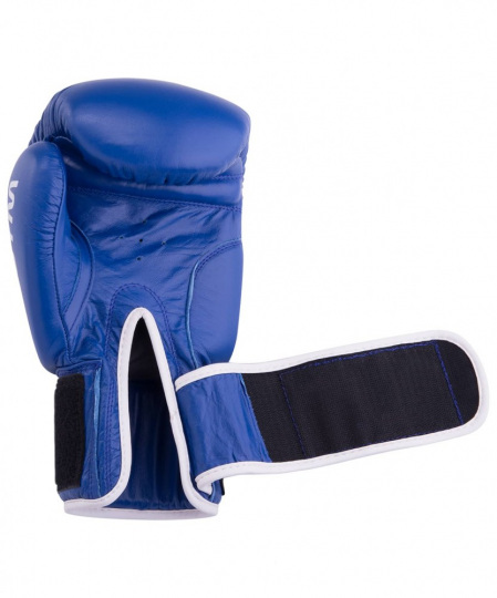 Перчатки боксерские GYM BGG-2018, 10oz, кожа, синий