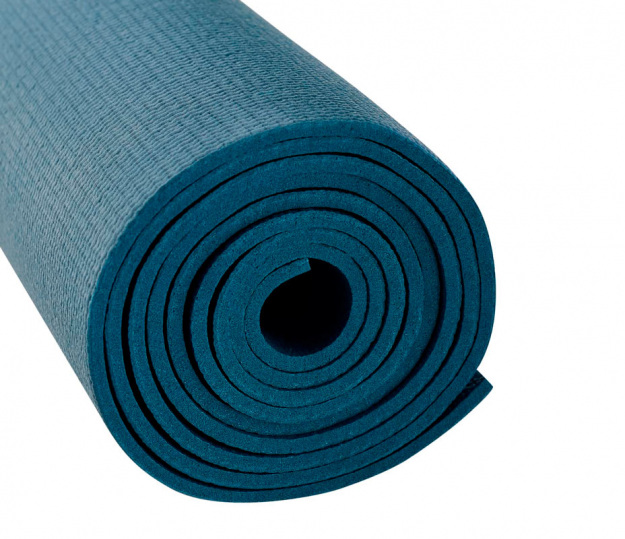 Коврик для йоги и фитнеса Starfit высокой плотности, 173x61x0,4 см, цвет холодный океан