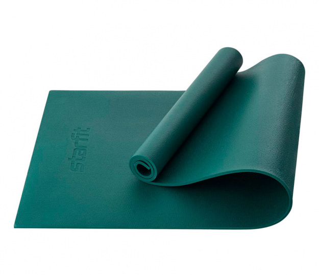 Коврик для йоги и фитнеса Starfit высокой плотности PVC HD, 173x61x0,8 см, цвет сибирский лес