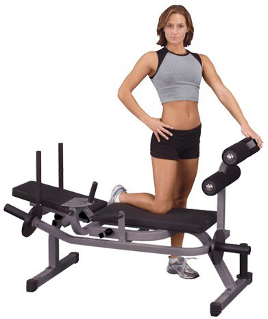 Body Solid Скамья горизонтальная для тренировки мышц брюшного пресса на свободных весах GAB100