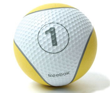 Мяч медбол Reebok 1 кг, желтый
