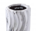 Ролик массажный Starfit, низкая жесткость, 45x14 cм, белый/черный