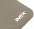 Гимнастический коврик INEX 140 х 60 х 1 см, серый, термопленка и листовка