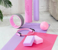 Коврик для йоги Starfit, PVC, 173x61x0,8 см, цвет розовый пастель