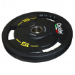 Черный полиуретановый олимпийский диск Oxide Fitness OWP02 15 кг