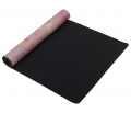 Коврик для йоги INEX Suede Yoga Mat искусственная замша,183 x 61 x 0,3 см, "Розовый мрамор с позолотой"